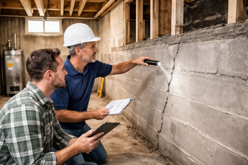 Basement Crack Repair in East Greenwich, RI