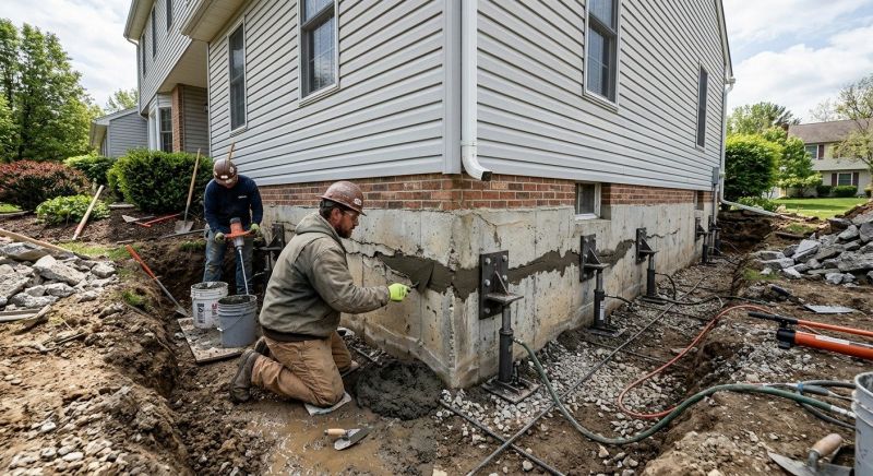 Basement Foundation Repair in Johnston, RI