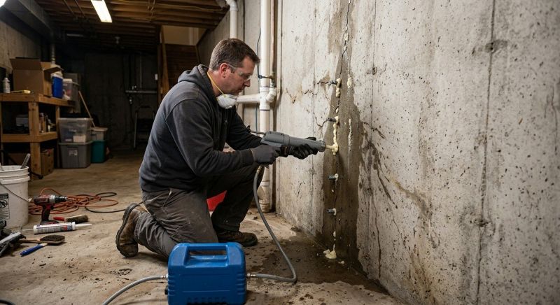 Basement Foundation Repair in West Warwick, RI