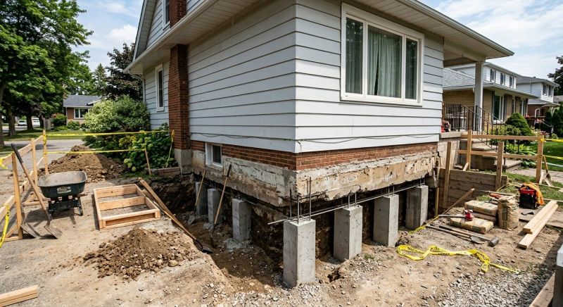 Basement Underpinning in East Greenwich, RI