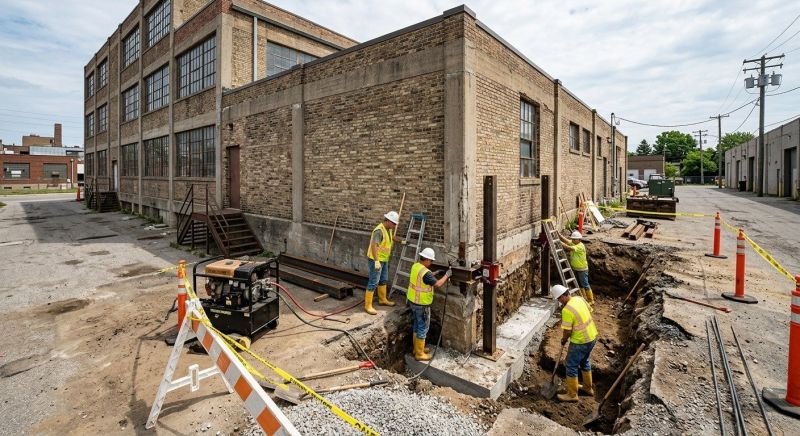 Building Foundation Repair in Foster, RI