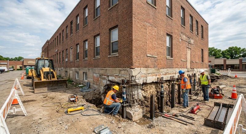 Commercial Foundation Repair in East Greenwich, RI