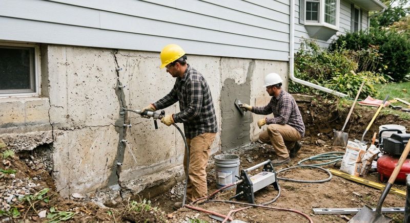 Concrete Foundation Repair in Charlestown, RI