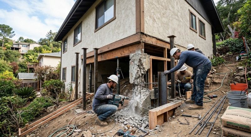 Concrete Foundation Repair in Wakefield, RI