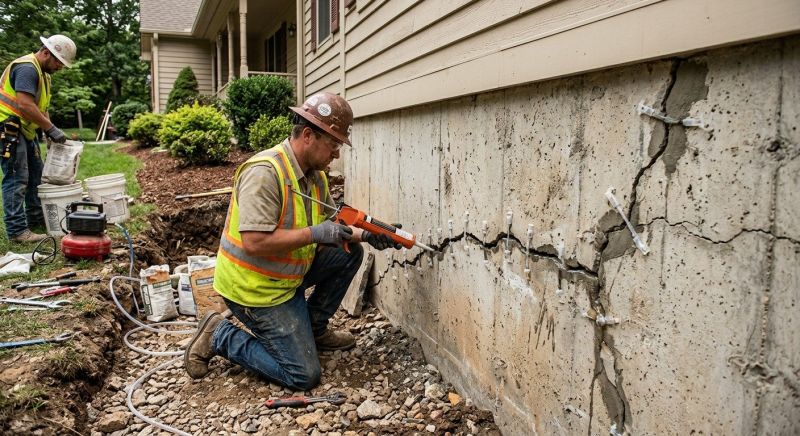 Cracked Foundation Repair in Bristol County, RI