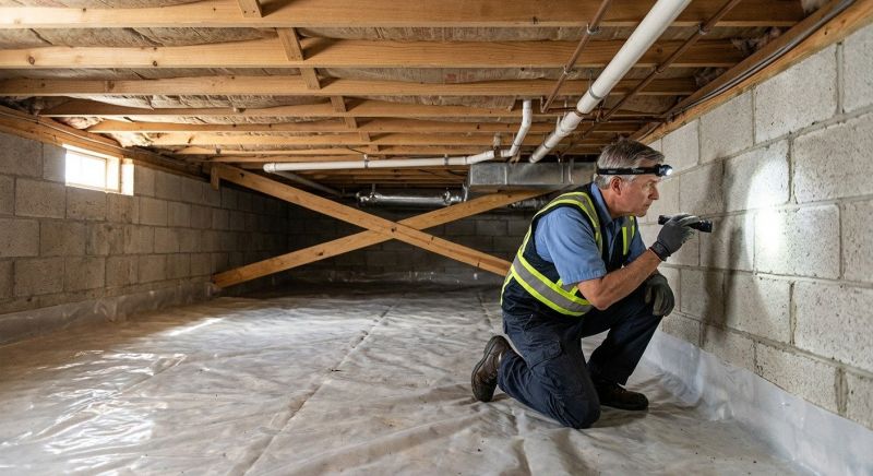 Crawl Space Leveling in East Greenwich, RI
