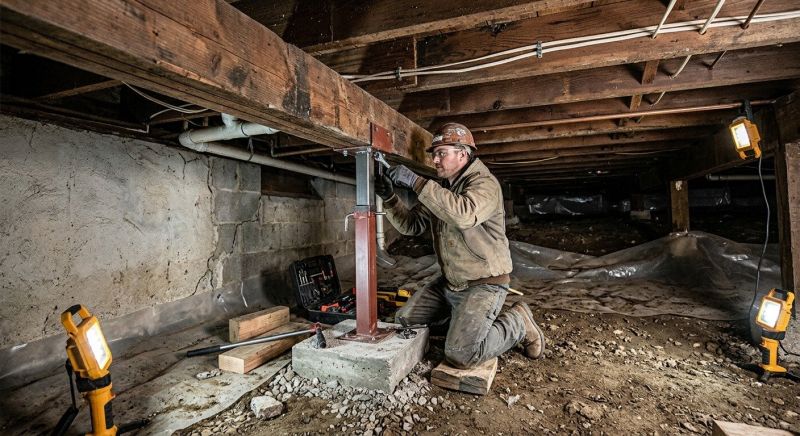 Crawlspace Foundation Repair in Attleboro, MA