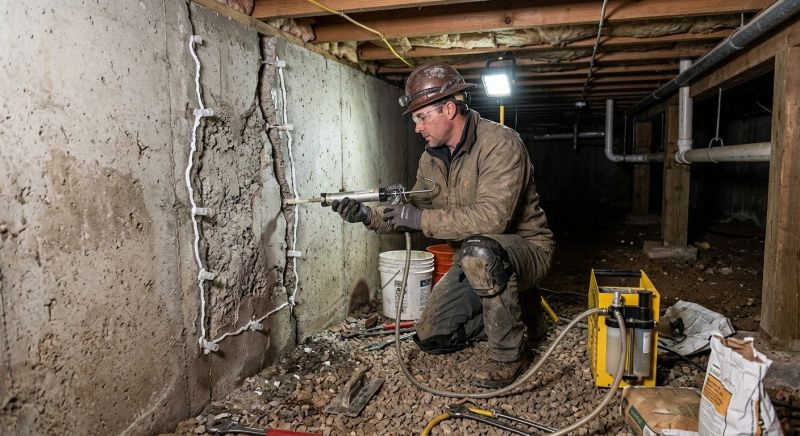 Crawlspace Foundation Repair in Chepachet, RI