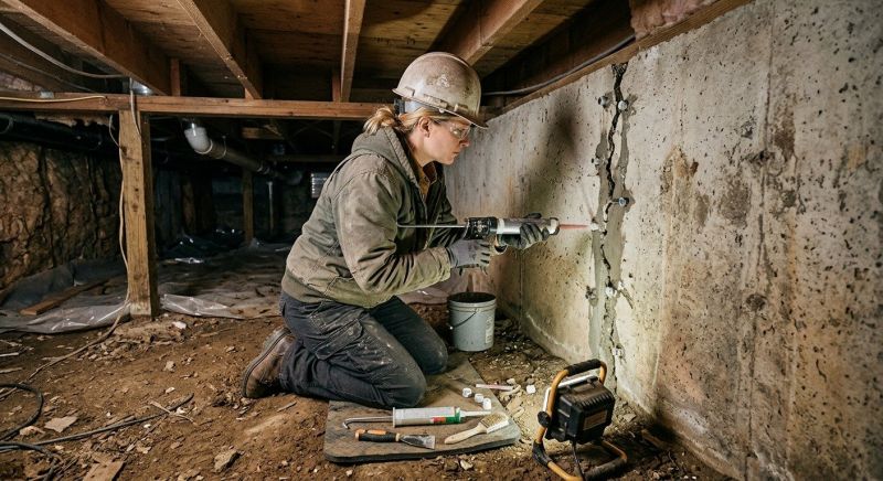 Crawlspace Foundation Repair in Westerly, RI