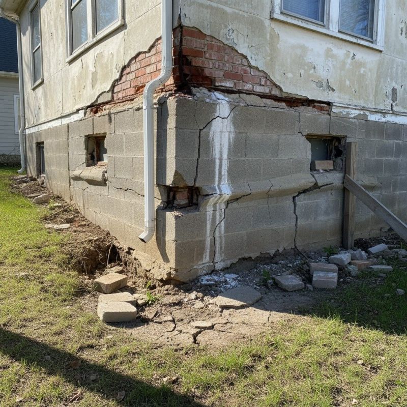 Exterior Foundation Repair in East Greenwich, RI