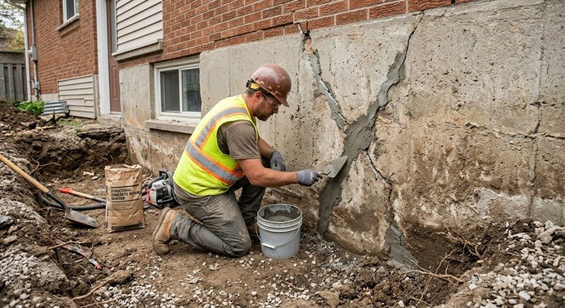Foundation Crack Repair in Bradford, RI