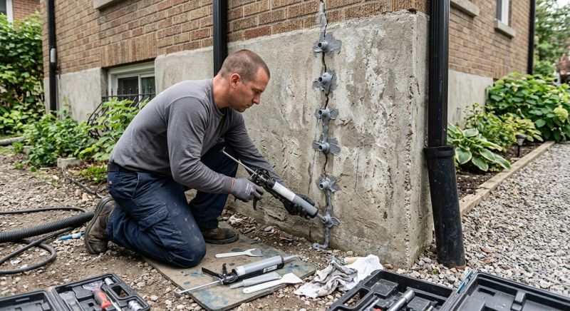 Foundation Crack Repair in Pascoag, RI