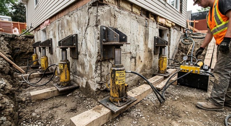 Foundation Jacking in Coventry, RI