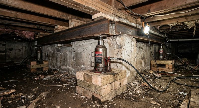 Foundation Jacking in Fall River, MA