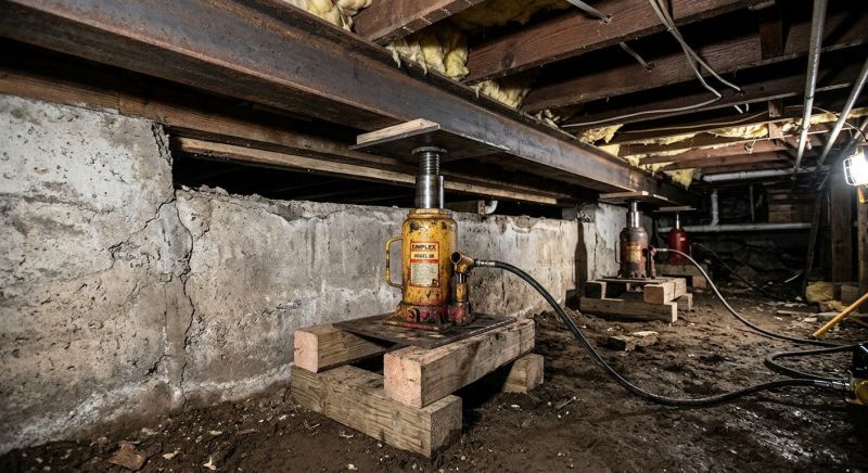 Foundation Jacking in Hope Valley, RI