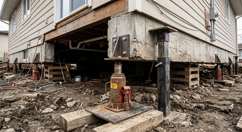 Foundation Lifting in Cranston, RI
