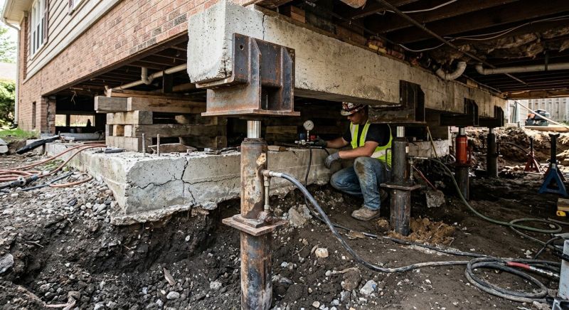 Foundation Lifting in West Greenwich, RI