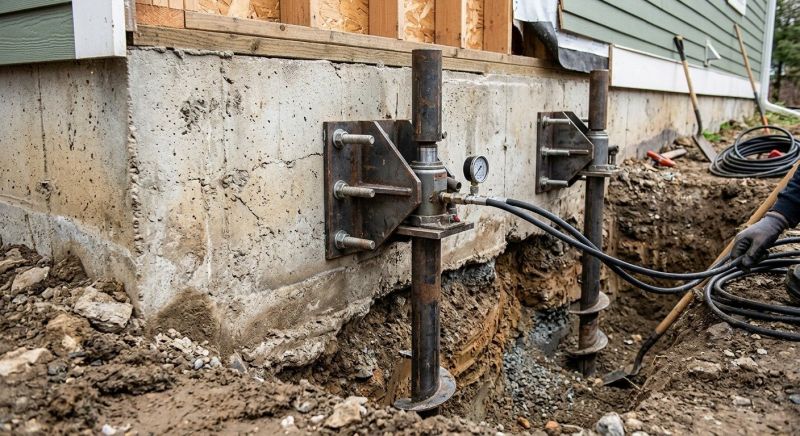 Foundation Pier Leveling in East Greenwich, RI