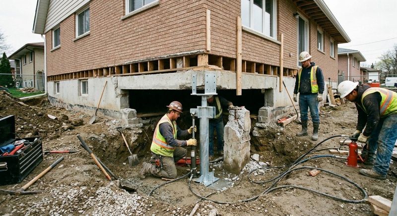 Foundation Pier Repair in East Greenwich, RI