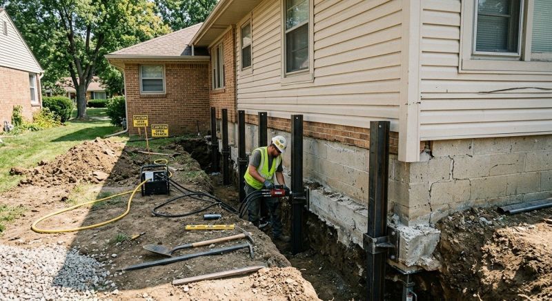 Foundation Renovation in East Greenwich, RI