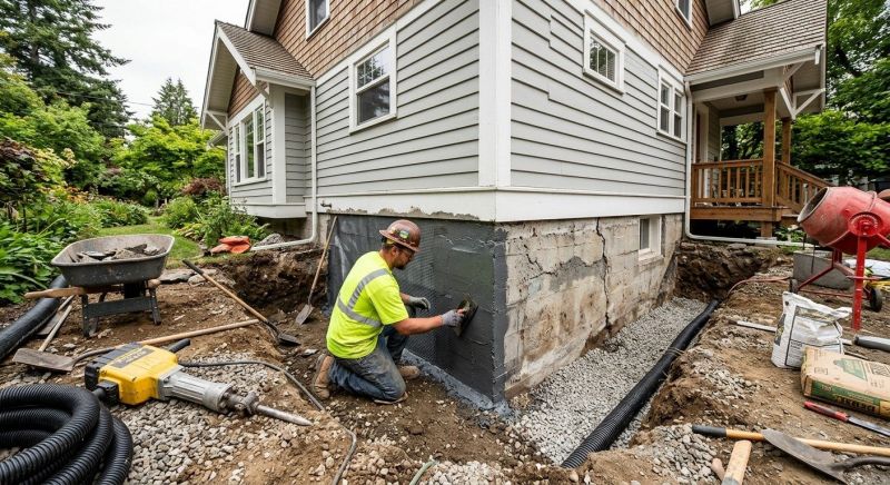Foundation Renovation in East Greenwich, RI