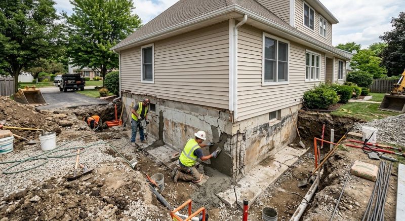 Foundation Restoration in East Greenwich, RI
