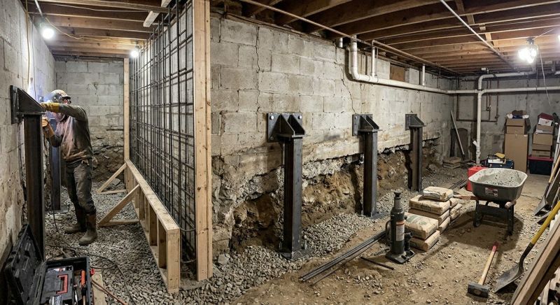 Foundation Stabilizing in Cranston, RI
