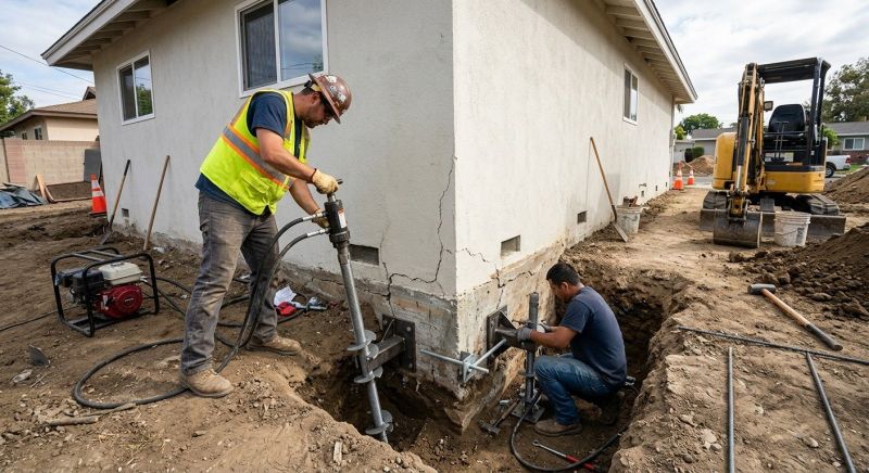Foundation Stabilizing in Foster, RI