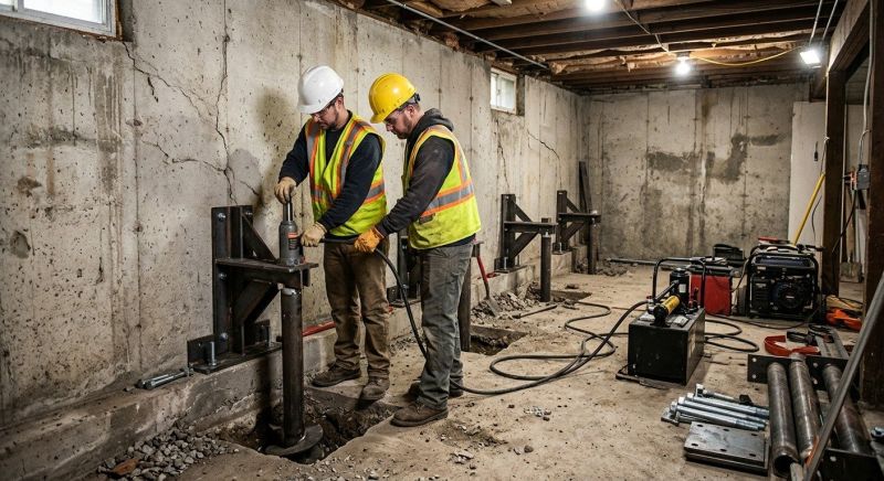 Foundation Stabilizing in Oakland, RI
