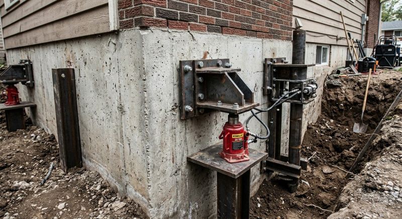 House Foundation Leveling in East Greenwich, RI