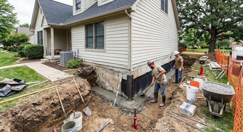 House Foundation Repair in North Scituate, RI