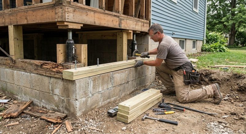 House Foundation Repair in Rehoboth, MA