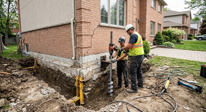 Sinking Foundation Repair in Coventry, RI