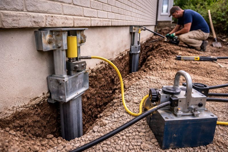 Sinking Foundation Repair in Exeter, RI