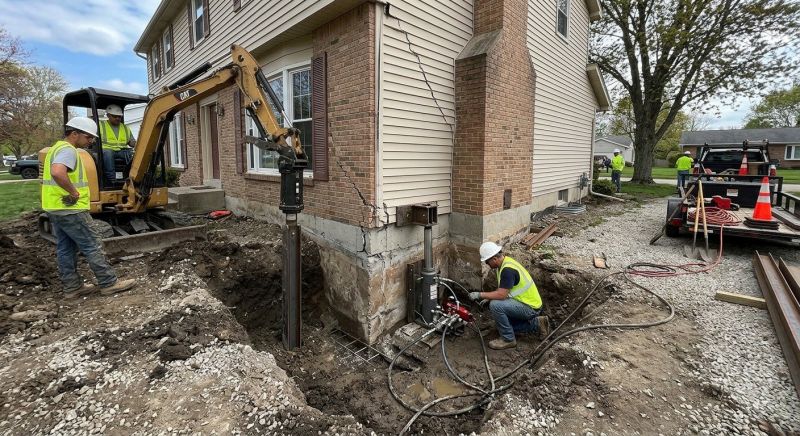 Sinking Foundation Repair in West Warwick, RI