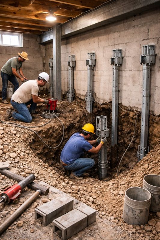 Structural Underpinning in East Greenwich, RI