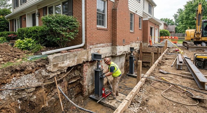 Structural Underpinning in East Greenwich, RI