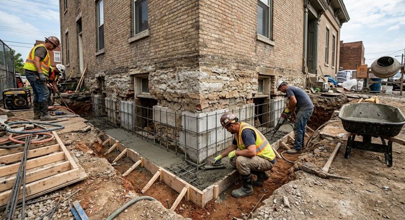 Underpinning Repair in East Greenwich, RI
